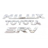 Emblemas Tampa Traseira Hilux Srv